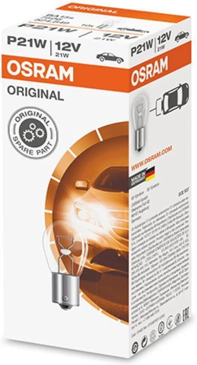 Osram BA15s 12V 21W Motorkoplamp - o.a. Honda CB600F - afbeelding 6 van 6