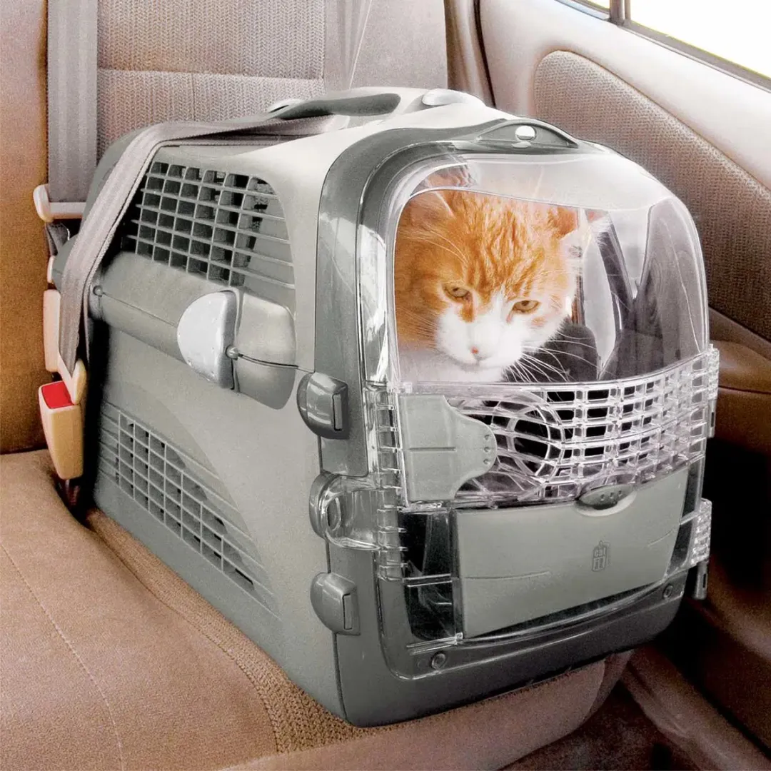 Catit CA Cabrio Transportbox - Blauw/Rozig