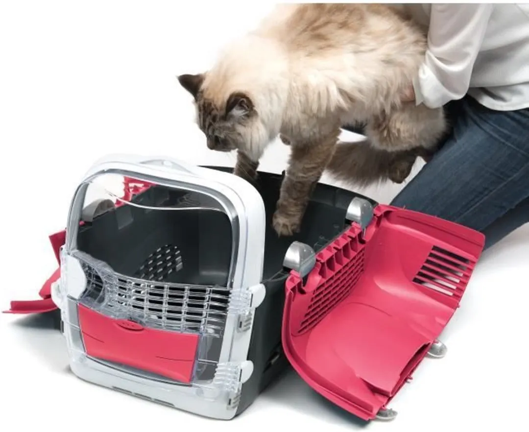 Catit CA Cabrio Transportbox - Blauw/Rozig