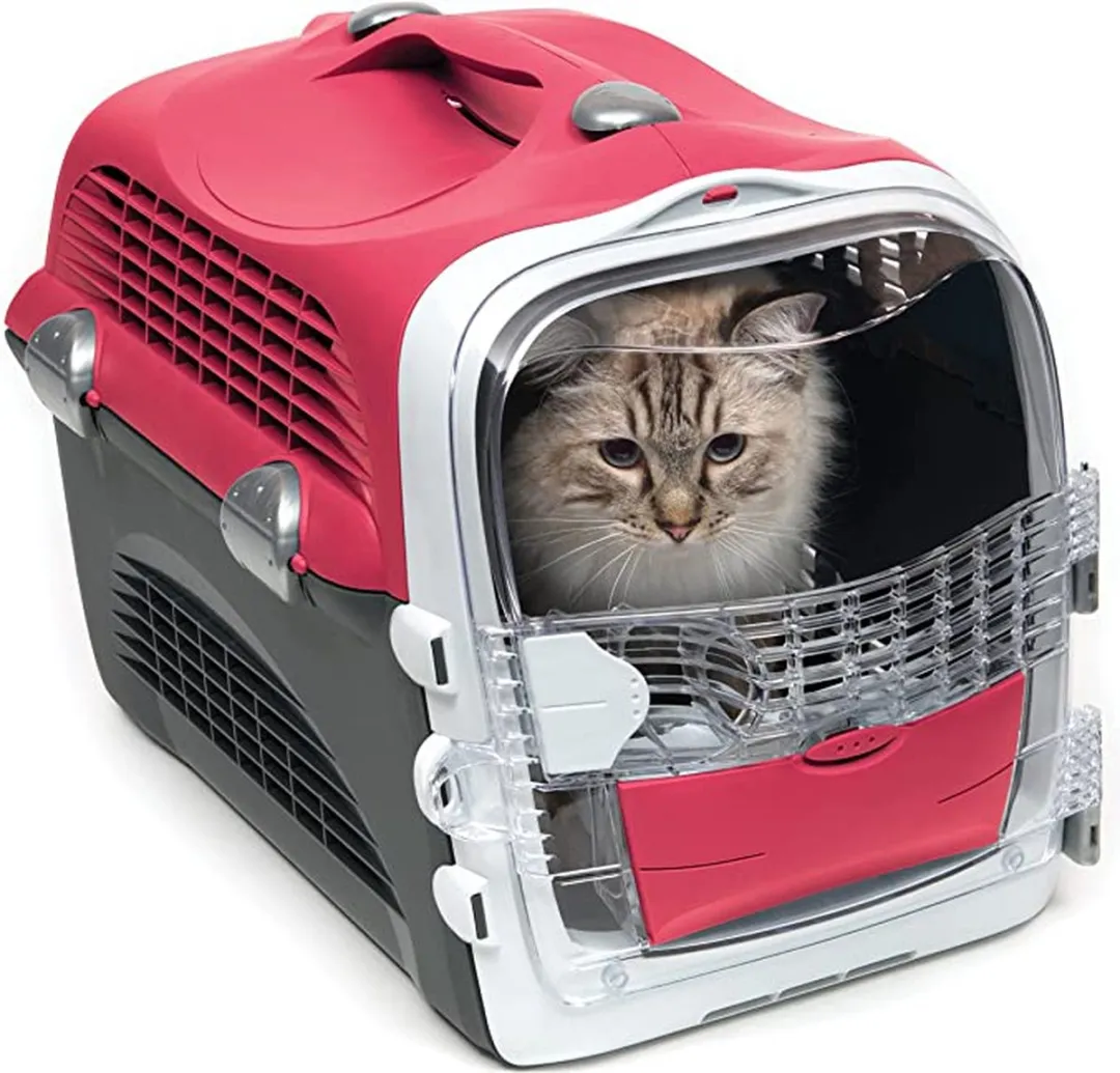 Catit CA Cabrio Transportbox - Blauw/Rozig - afbeelding 6 van 6