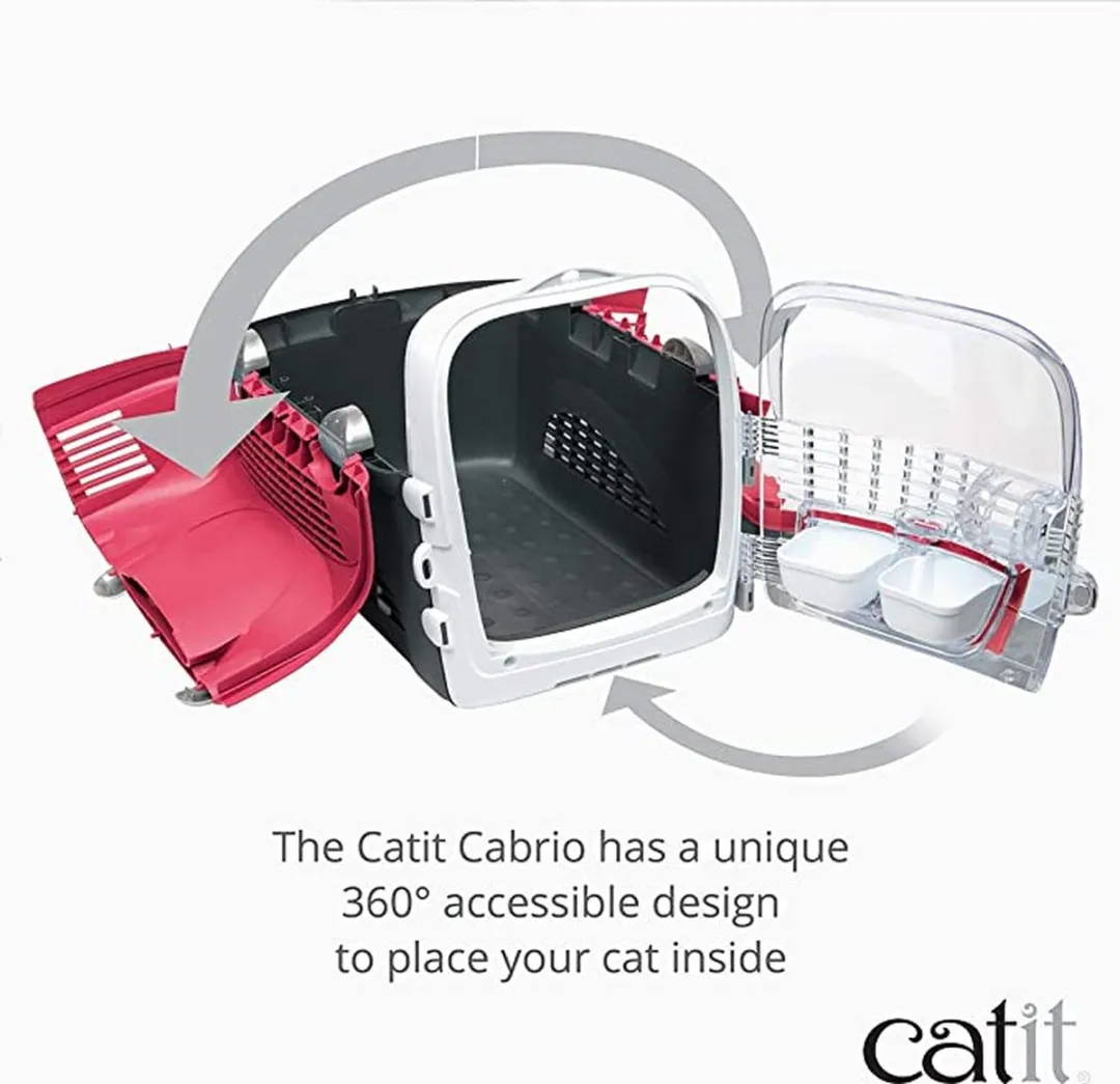 Catit CA Cabrio Transportbox - Blauw/Rozig