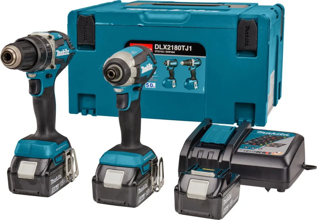 Makita DLX2180TJ1 Powerpack Klopboor & Slagschroever