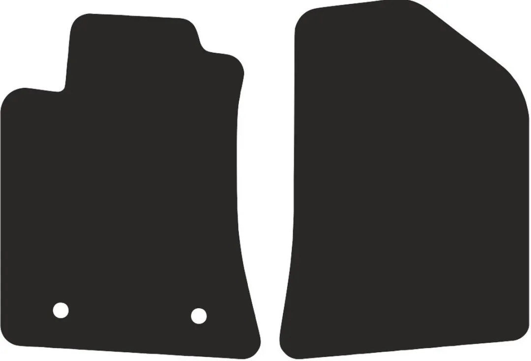 Toyota Avensis II T25 Polyamide PREMIUM - 2 Stuks - Zwart