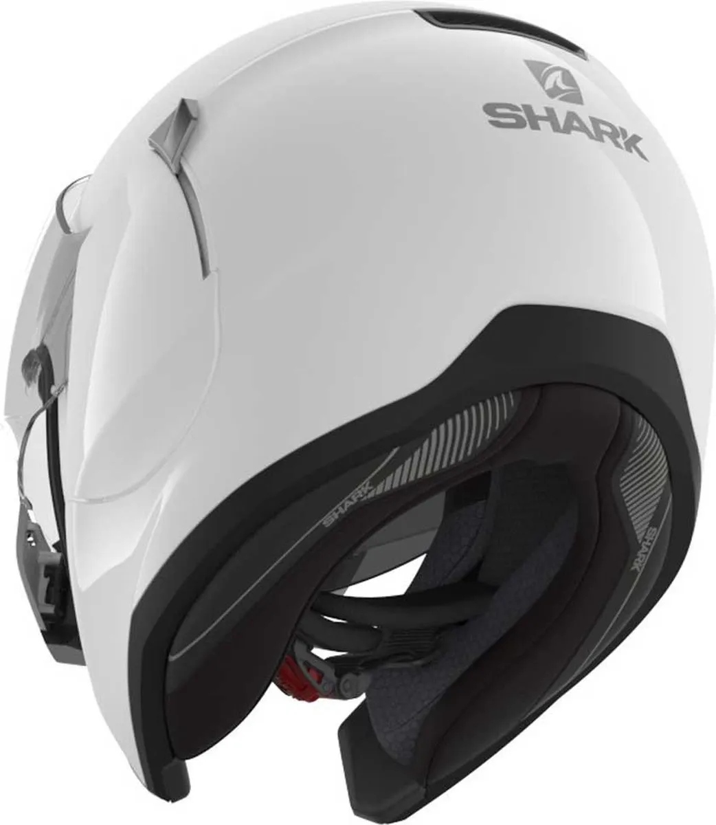 Shark EVOJET BLANK Motorhelm - Maat XS - Wit