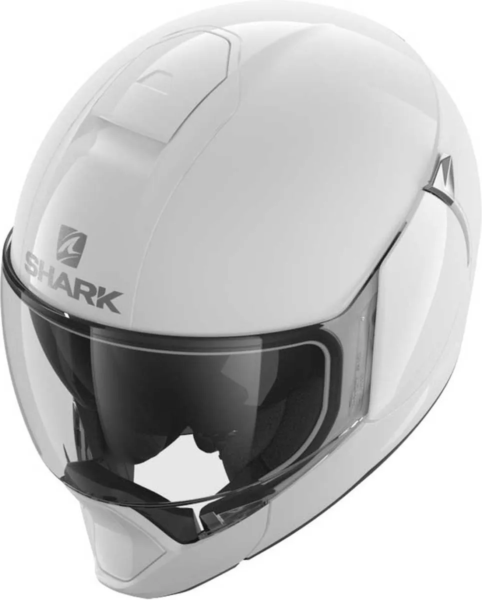 Shark EVOJET BLANK Motorhelm - Maat XS - Wit