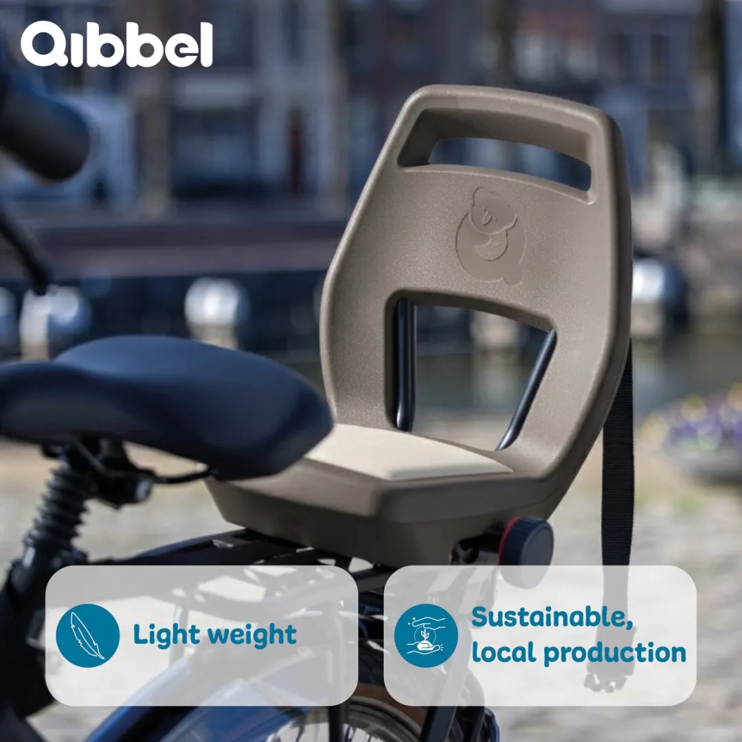 Qibbel Junior 6+ Fietsstoeltje - Hazel Brown