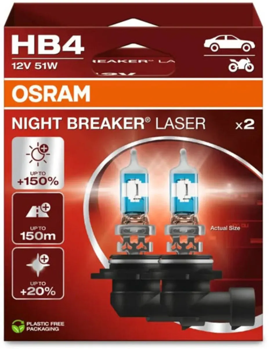 Osram Night Breaker Laser HB4 9006NL-2HB Set