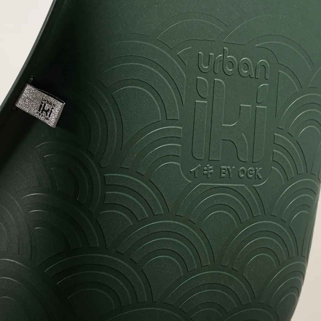 Urban Iki BIO Fietsstoeltje Ta–ke - Mosu Green/Bincho Black