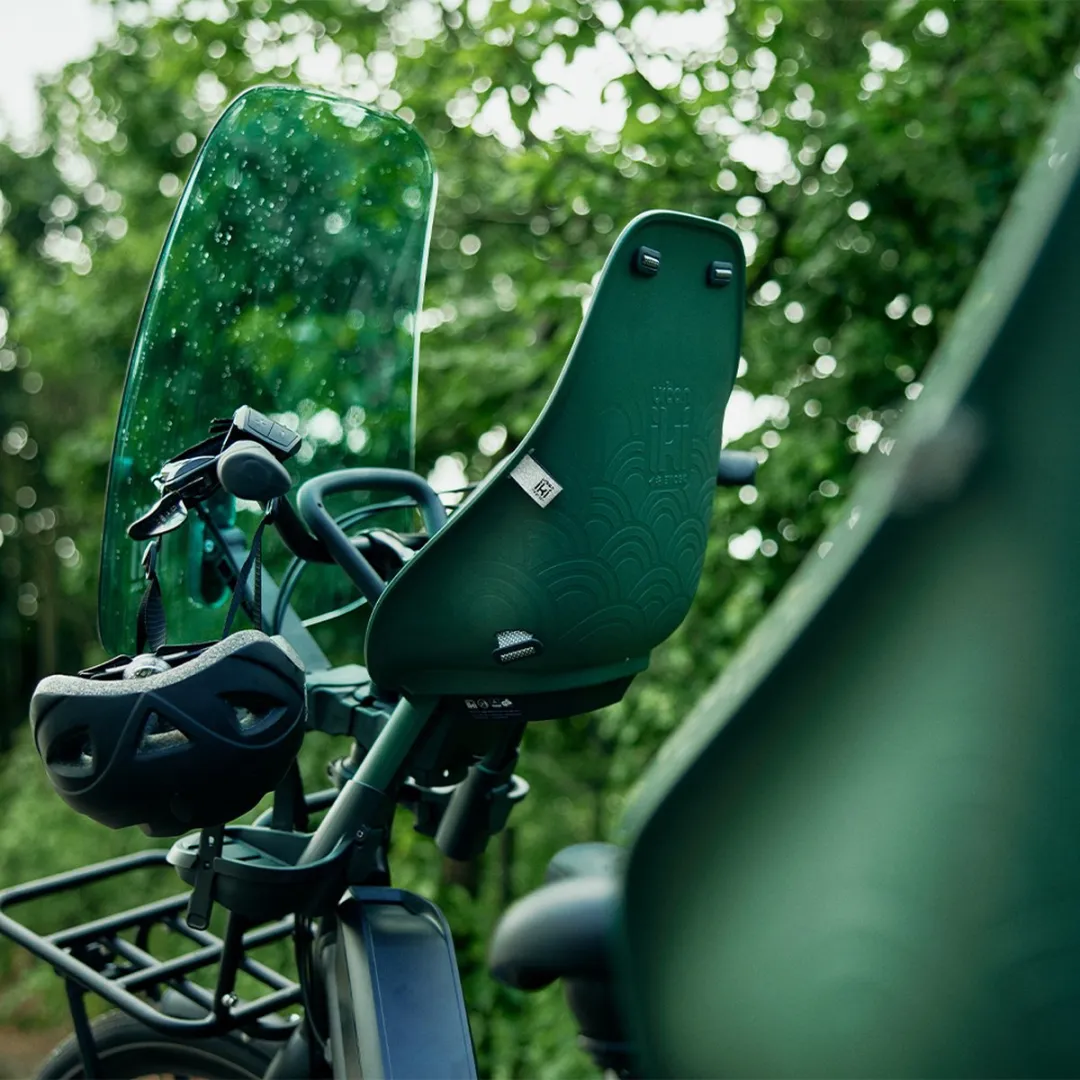 Urban Iki BIO Fietsstoeltje Ta–ke - Mosu Green/Bincho Black