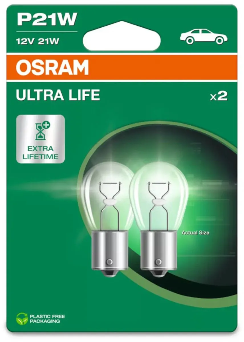 Osram Ultra Life BA15s P21W Set