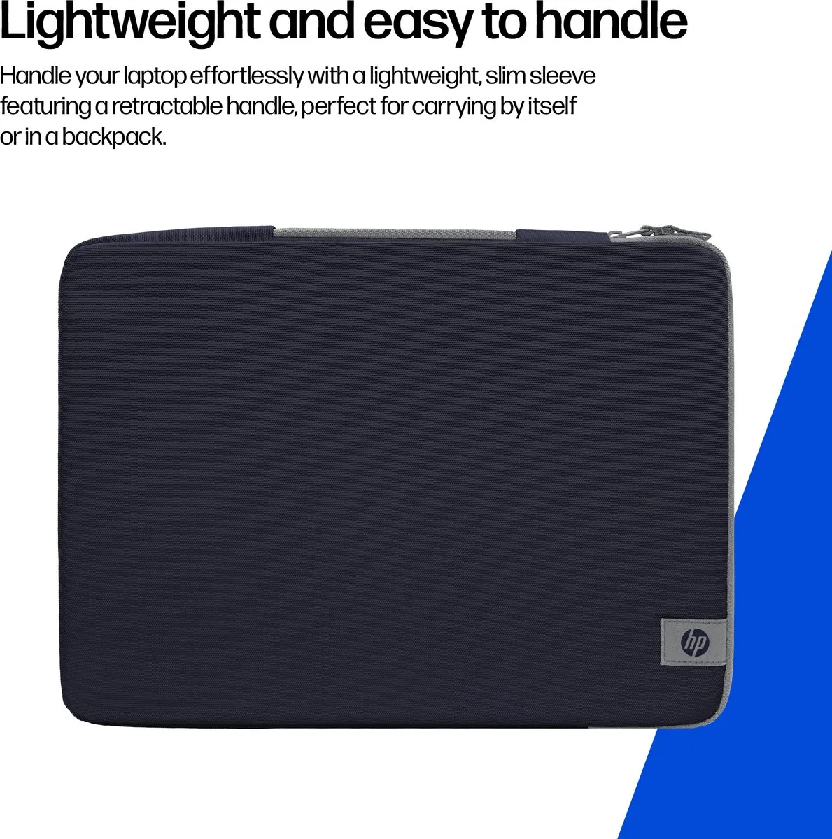 HP Protective Atmospheric Blue Laptop Sleeve 15–16 inch – Dun & Waterafstotend met handvat