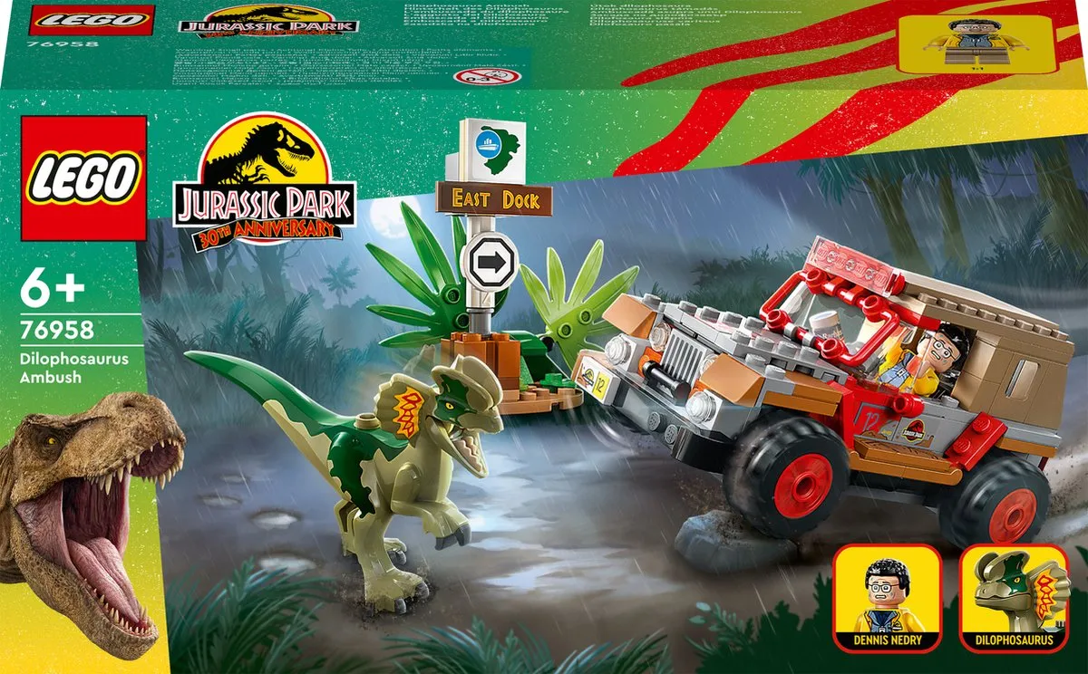 LEGO Jurassic World Dilophosaurus Hinderlaag 76958