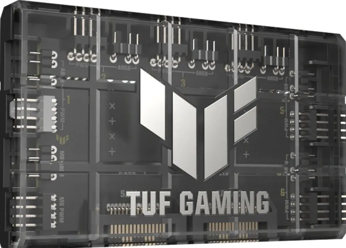 ASUS TUF Gaming ARGB PWM Fan Hub 90DA00C0-B09000 - Zwart