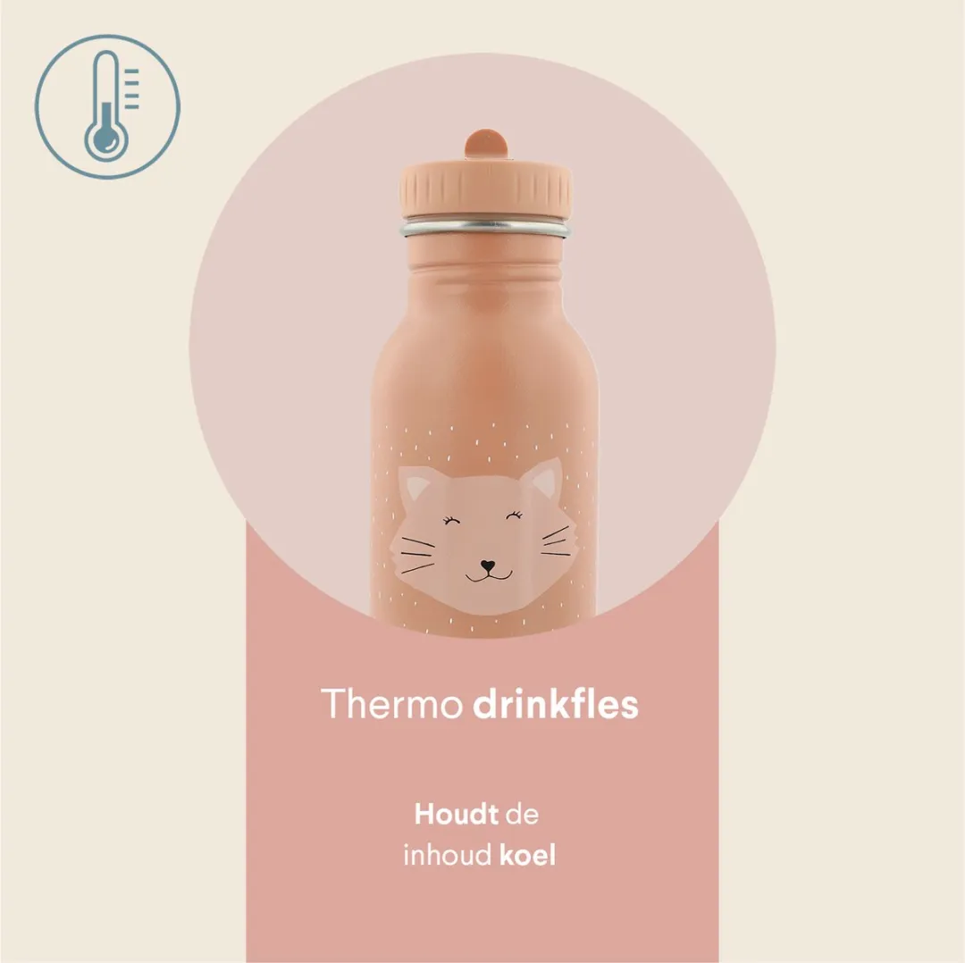 Trixie Mrs. Cat RVS Waterfles 350ml - Roze