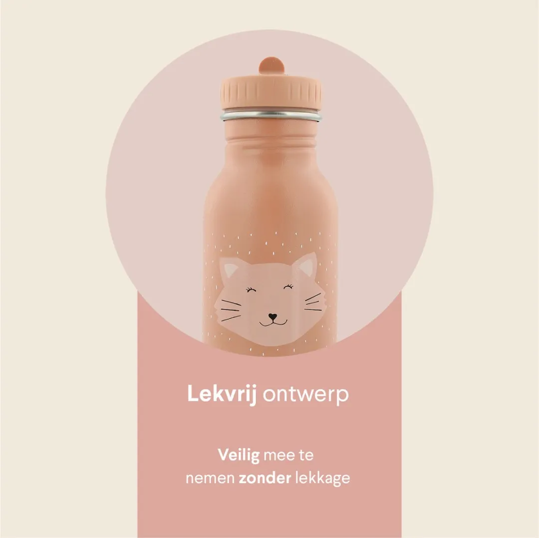 Trixie Mrs. Cat RVS Waterfles 350ml - Roze