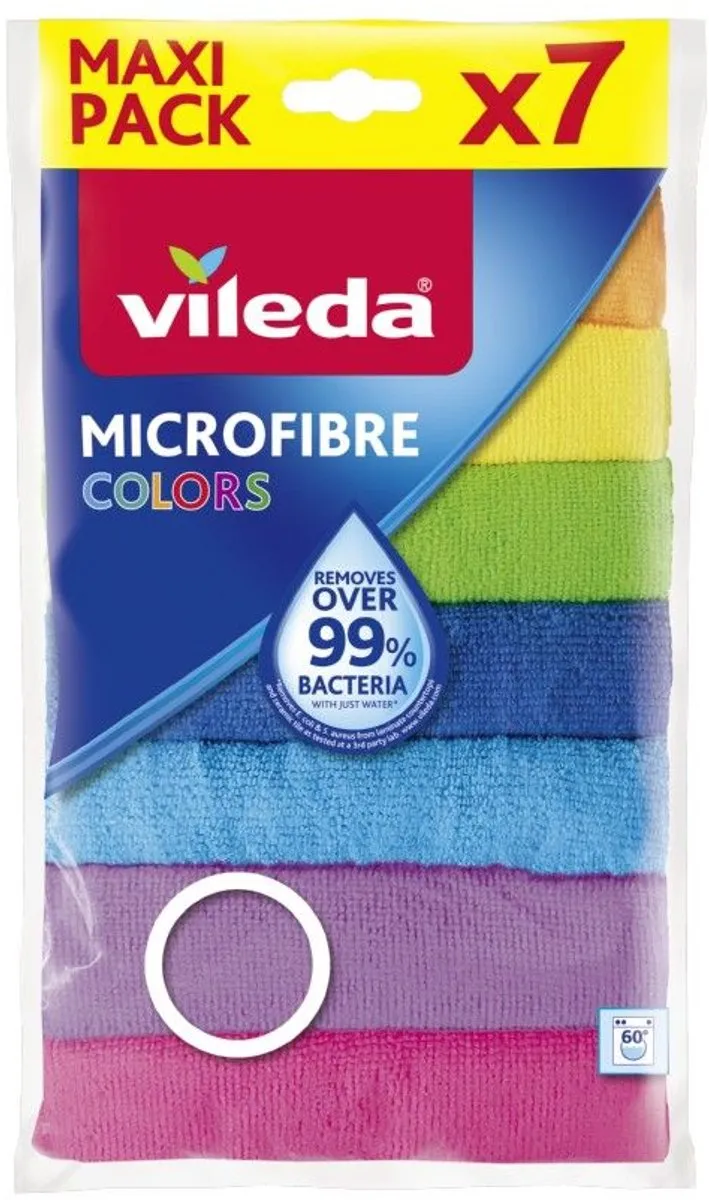 Vileda Microvezeldoekjes Multipack - 7 Stuks - Kleurenmix