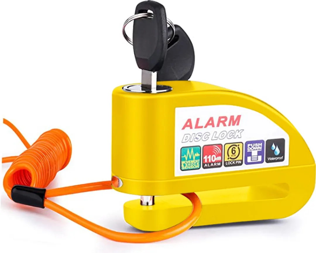 VINZ Elbroes Schijfremslot Alarm 6mm