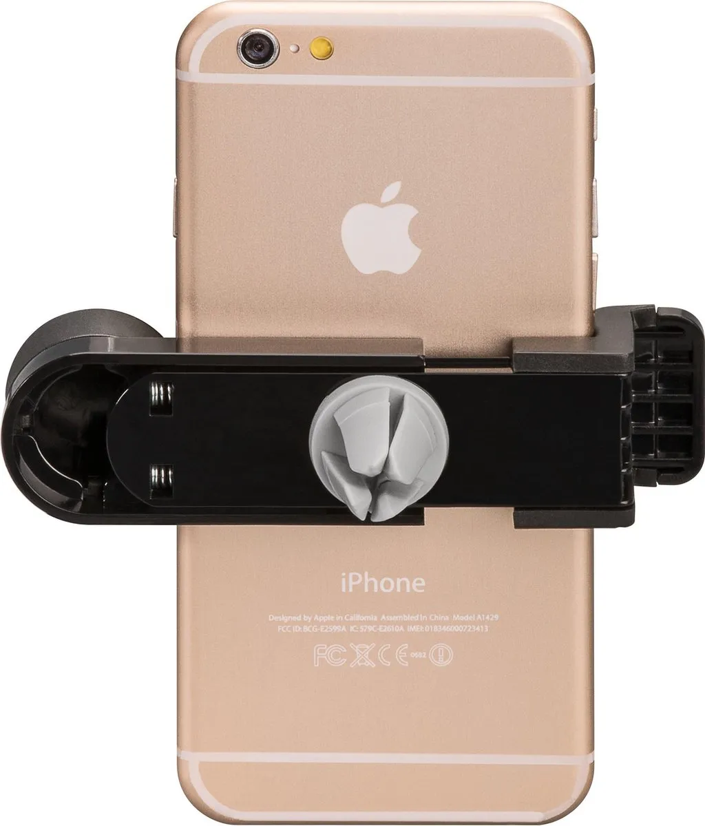 Goobay 47139 Autohouder Luchtrooster - Smartphoneklem - Zwart