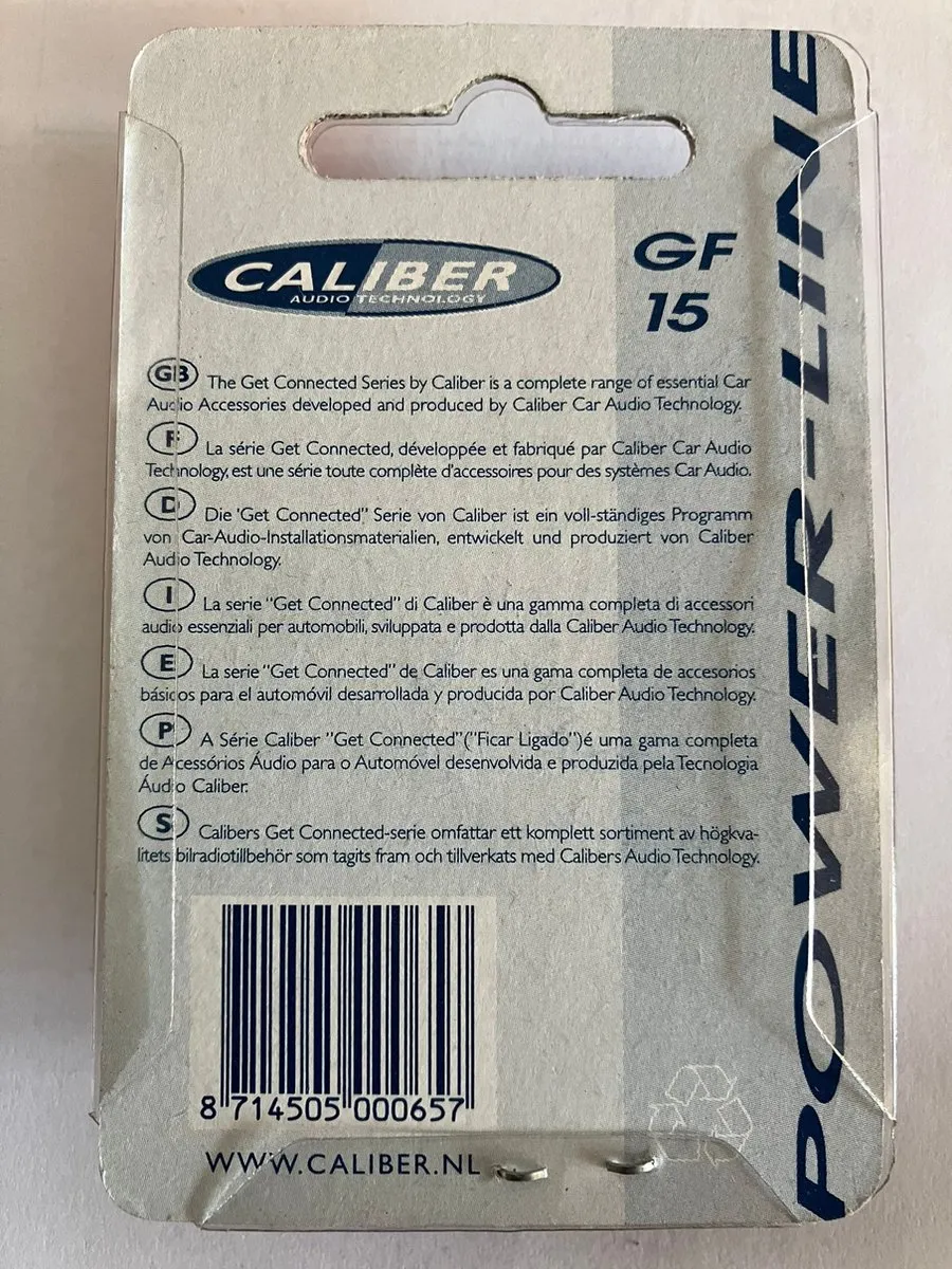 Caliber GF15 Glaszekeringen 15A - 5 Stuks
