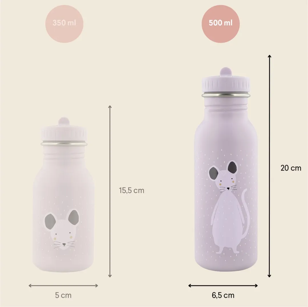 Trixie Mrs Mouse RVS Waterfles 500ml - Muis Violet