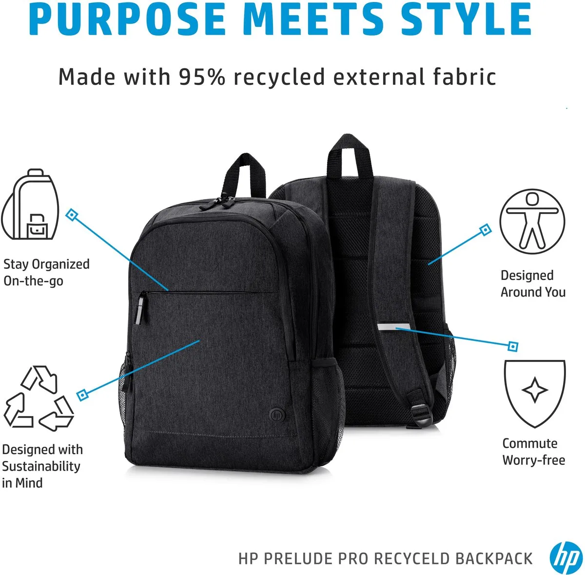 HP Prelude Pro Rugzak 15,6 inch - Zwart