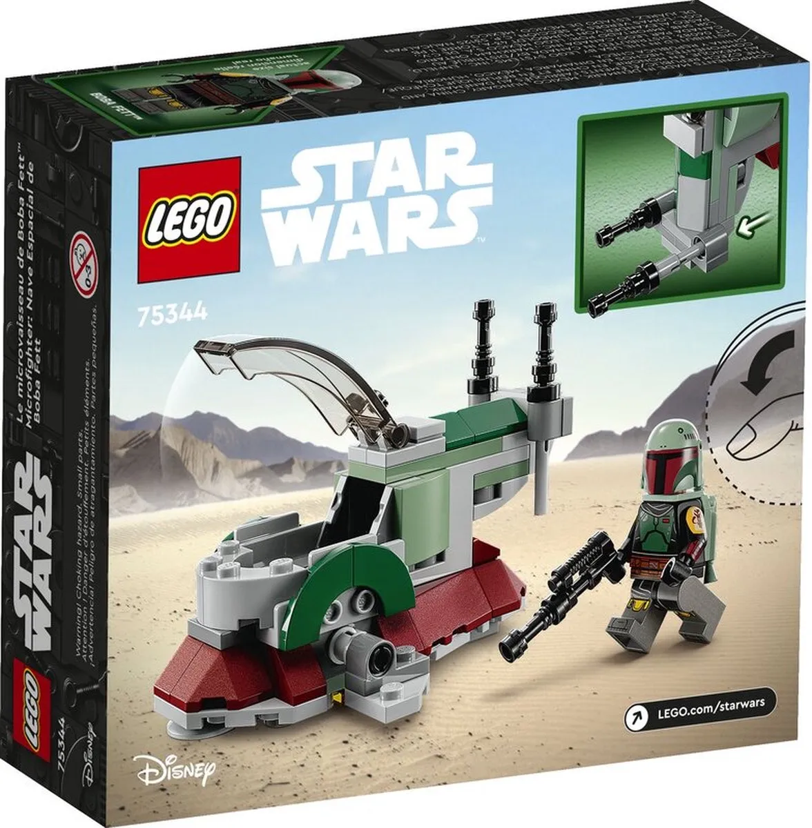 LEGO Star Wars Boba Fett's Sterrenschip Microfighter 75344 - Meerkleurig