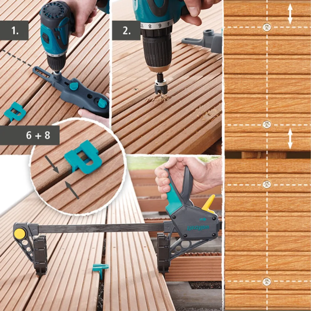 Wolfcraft Terrasbouw Set 6988000 - 11-delig