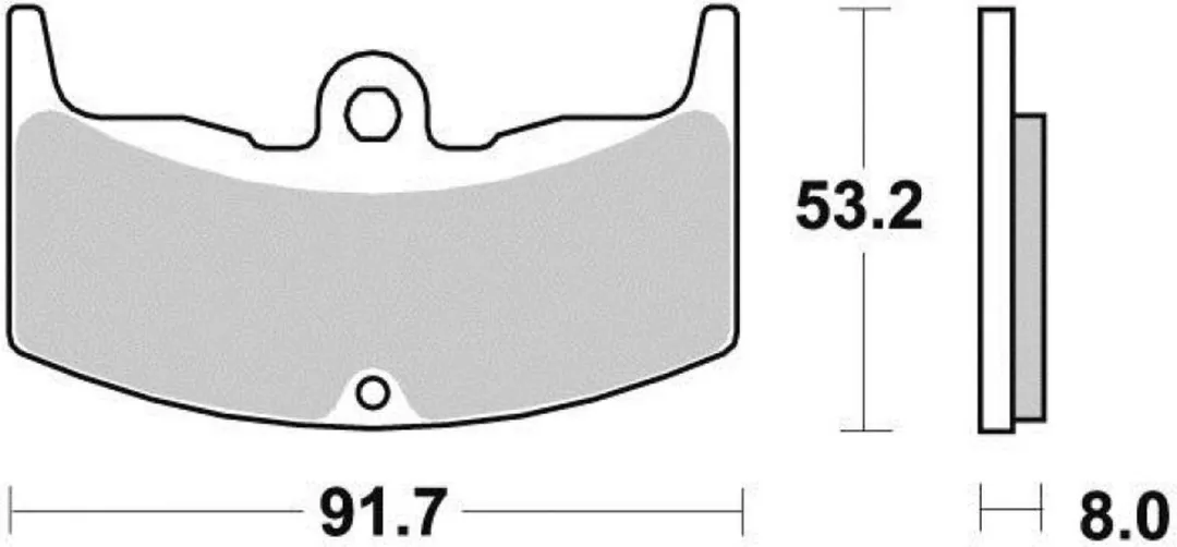 Sigma Remmen Plaquette Honda CBX 550 F 1982-1986 - Grijs/Zwart
