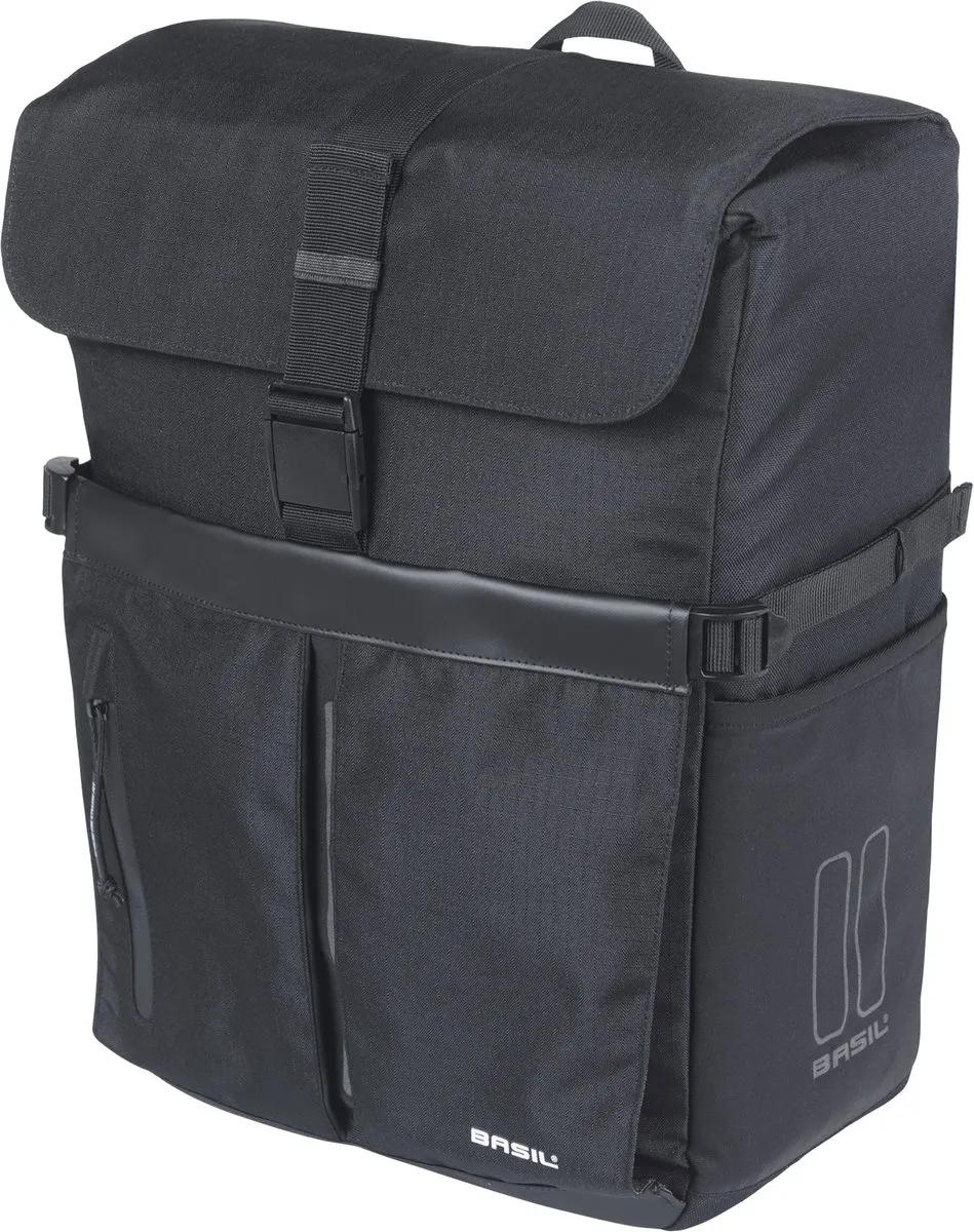 Basil Move MIK Studs Fietsschoudertas 15L - Zwart