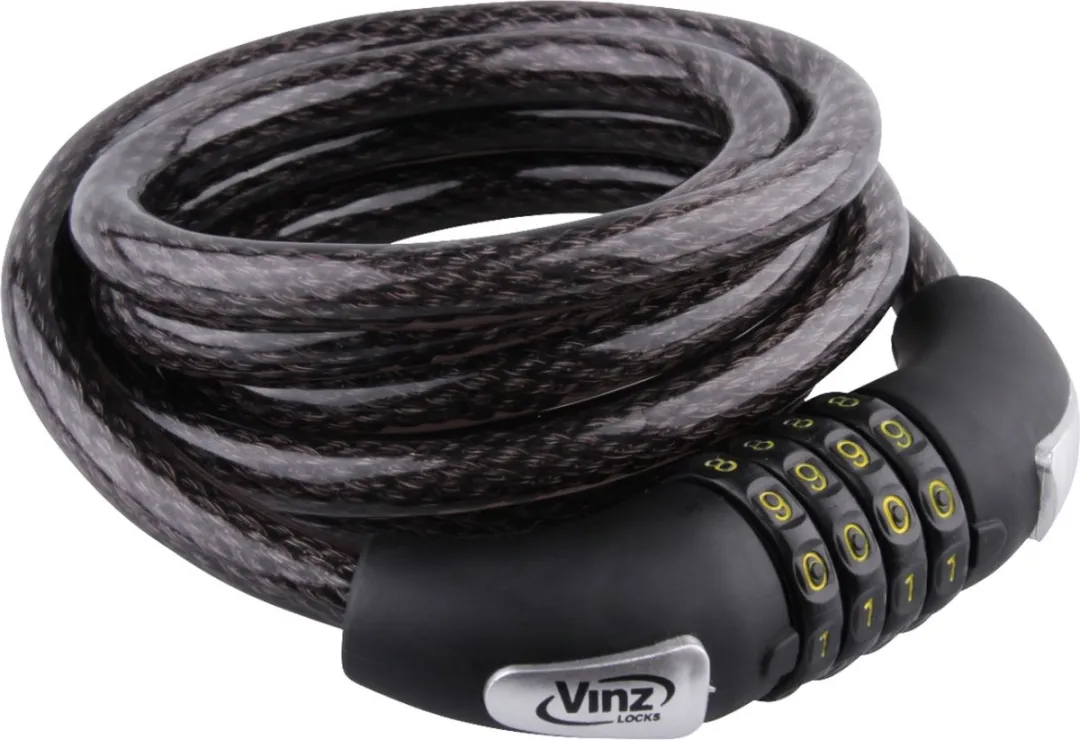 VINZ Kunyang Combinatiekabelslot 12mm x 200cm