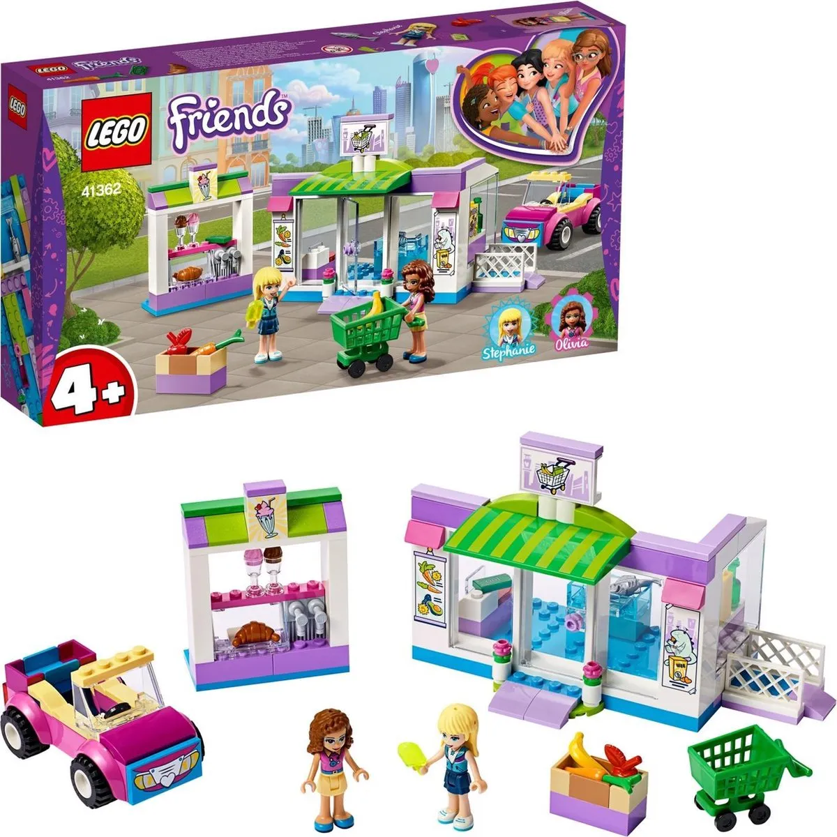 LEGO Friends 4+ Supermarkt 41362 - 140 Stukken - Meerkleurig