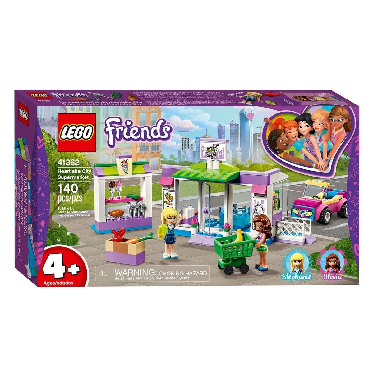 LEGO Friends 4+ Supermarkt 41362 - 140 Stukken - Meerkleurig