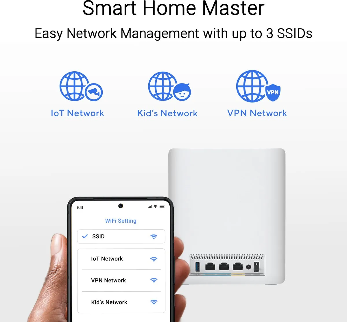 ASUS ZenWiFi BT10 Mesh WiFi 7 Tri-band 10G 3-Pack - Wit