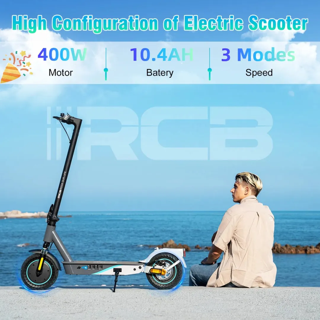 RCB R19 Opvouwbare Elektrische Step 10.4Ah - 25 km/u - Zwart