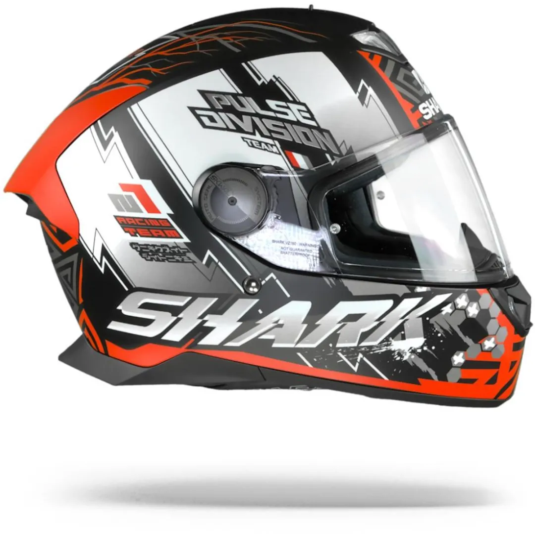 Shark Skwal 2.2 Noxxys Integraalhelm - Mat Zwart Rood Zilver - Maat XS