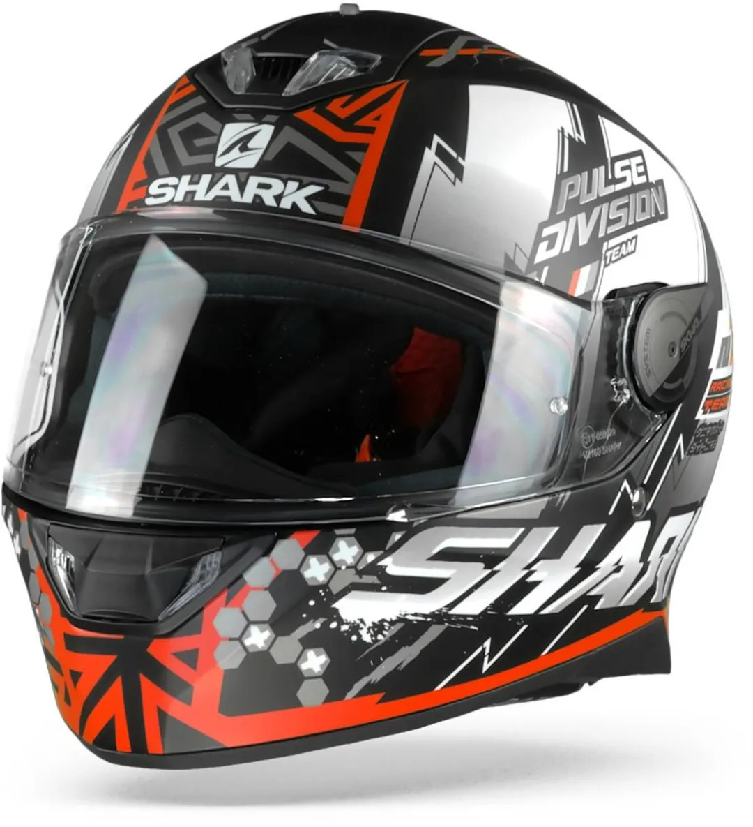 Shark Skwal 2.2 Noxxys Integraalhelm - Mat Zwart Rood Zilver - Maat XS