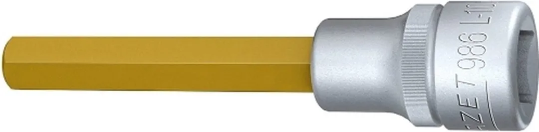 Hazet Bitdop Inbus 1/2" 10mm - Goud/Zilver