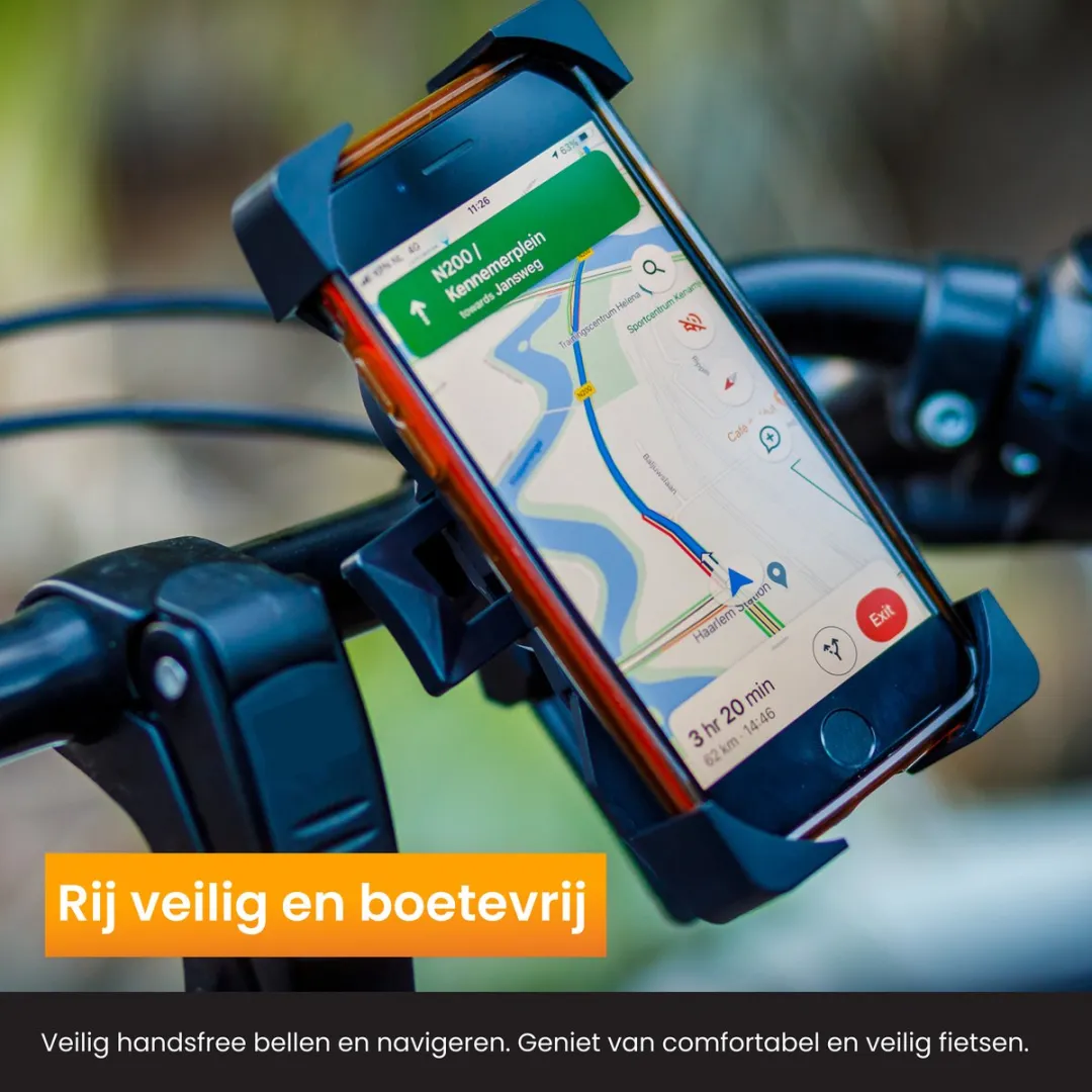 R2B Telefoonhouder Fiets Gouda - Universeel - Zwart