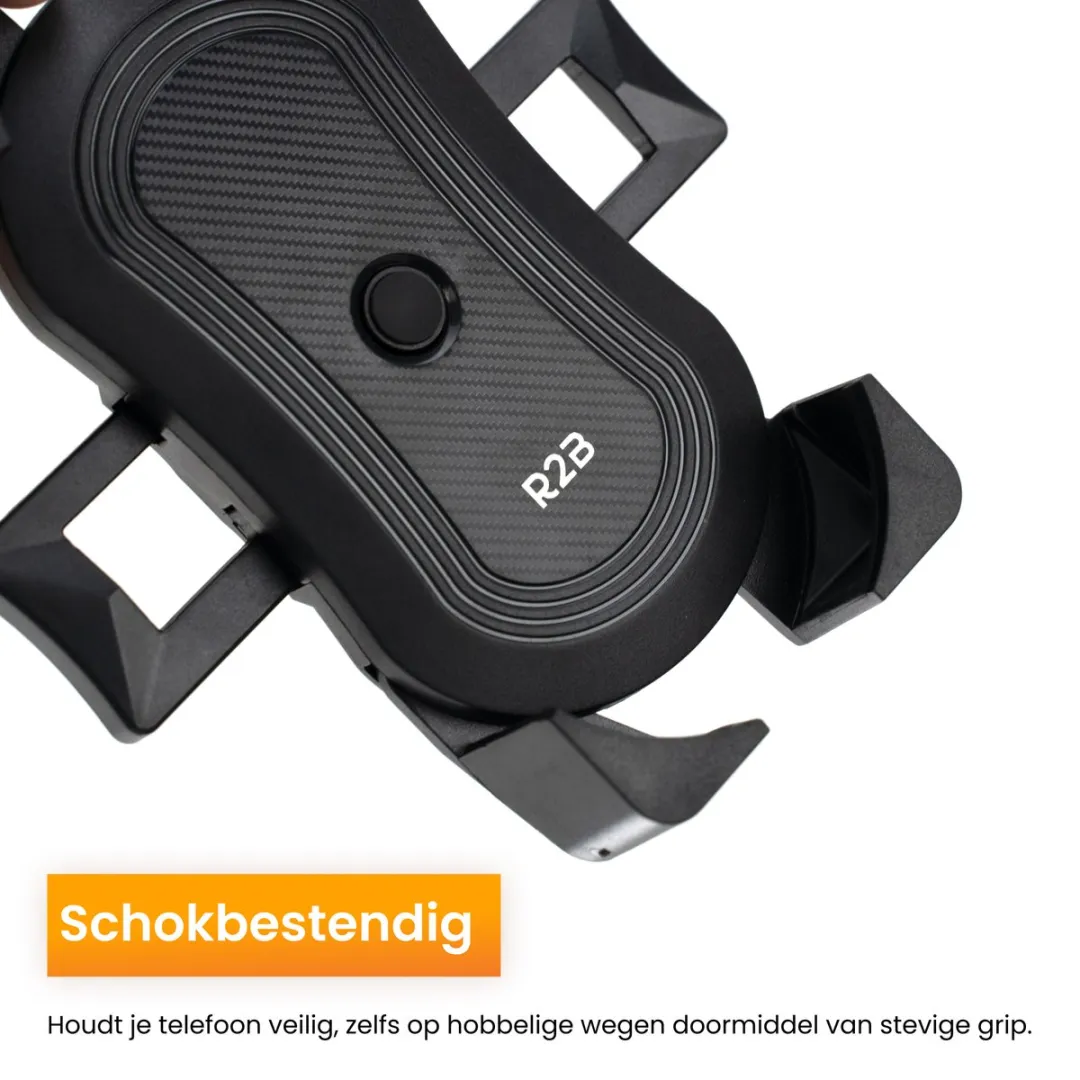 R2B Telefoonhouder Fiets Gouda - Universeel - Zwart