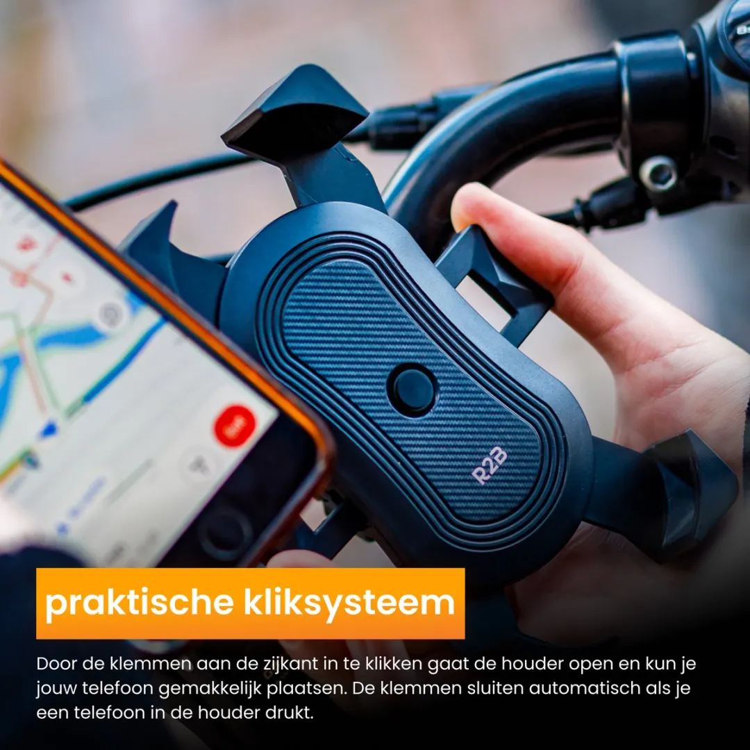 R2B Telefoonhouder Fiets Gouda - Universeel - Zwart