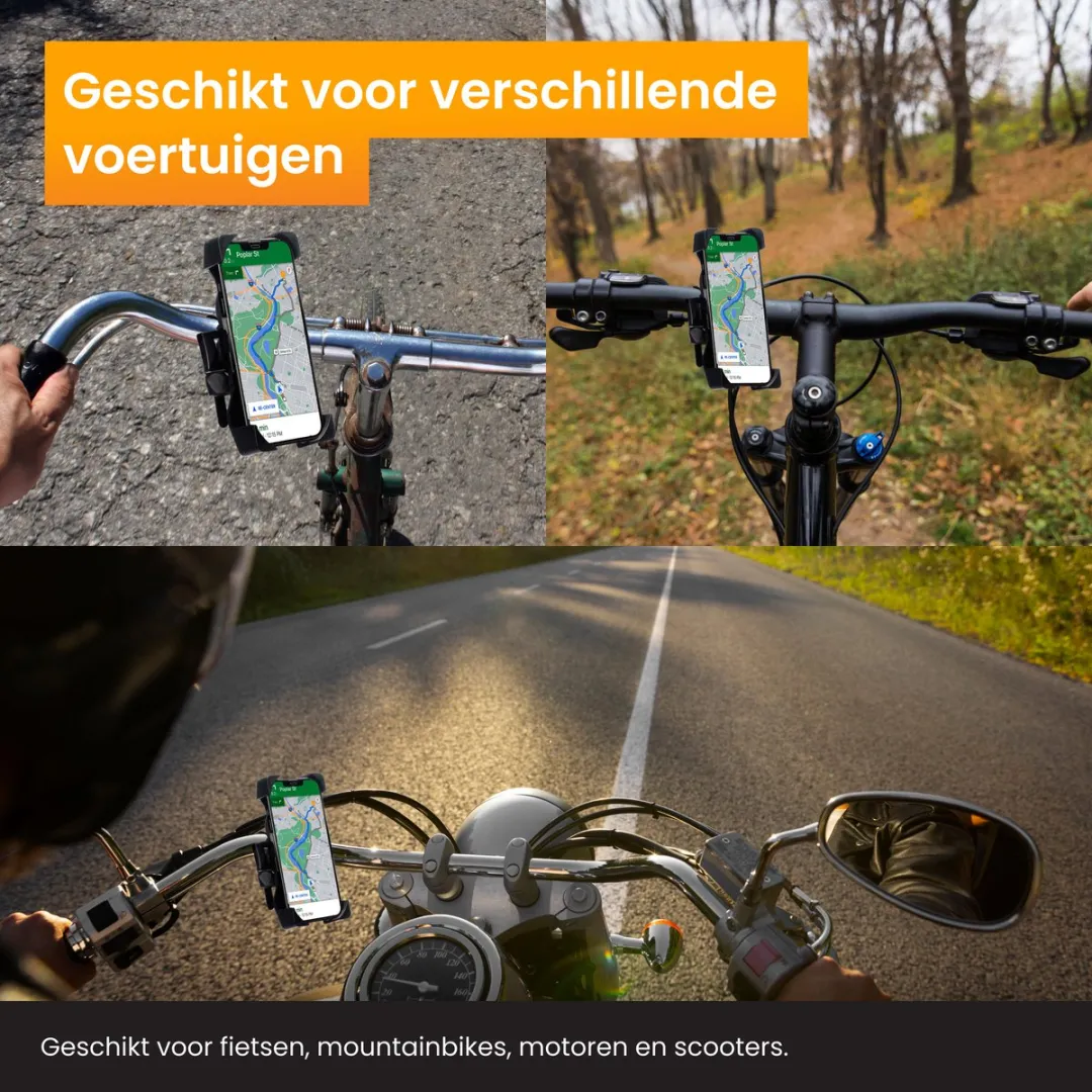 R2B Telefoonhouder Fiets Gouda - Universeel - Zwart - afbeelding 6 van 6