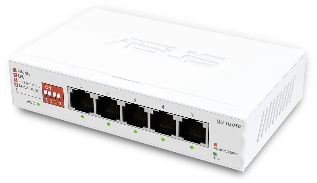 ASUS QG-U1050, 5-Port 2.5G Unmanaged Switch