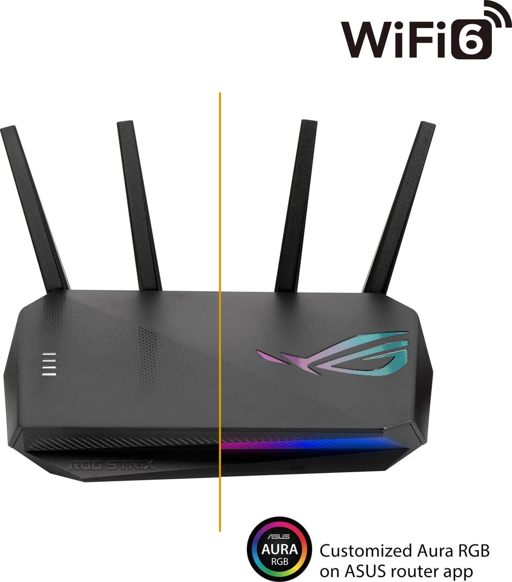 ASUS ROG Strix GS-AX5400 Gaming Router - WiFi 6 - Zwart