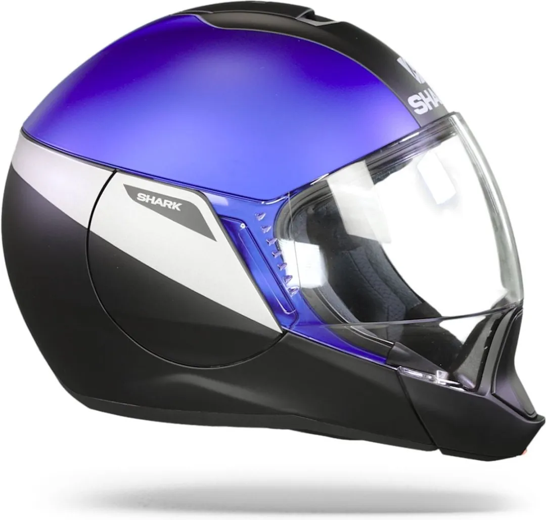 Shark EvoJet Karonn MAT Motorhelm - XS - Blauw