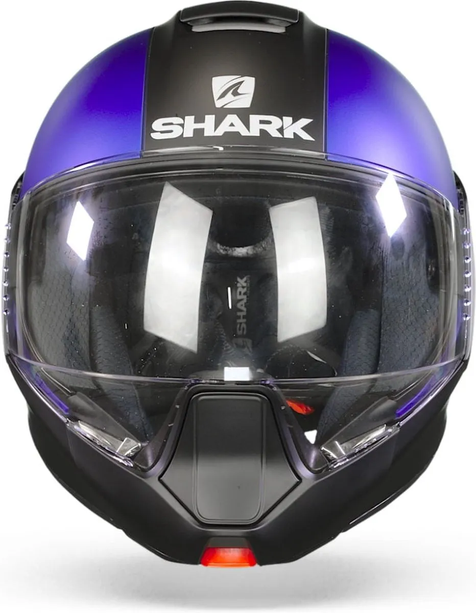 Shark EvoJet Karonn MAT Motorhelm - XS - Blauw