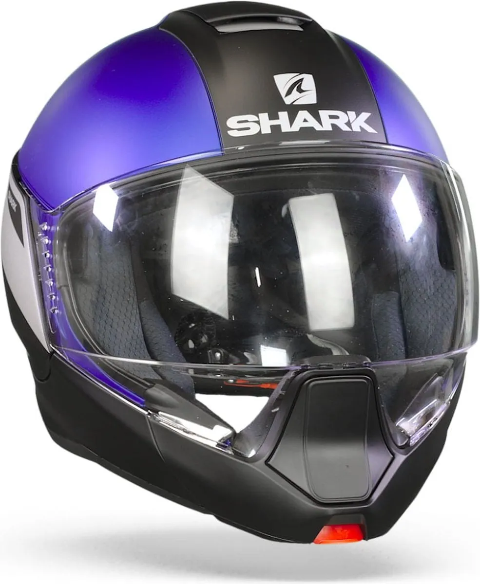 Shark EvoJet Karonn MAT Motorhelm - XS - Blauw