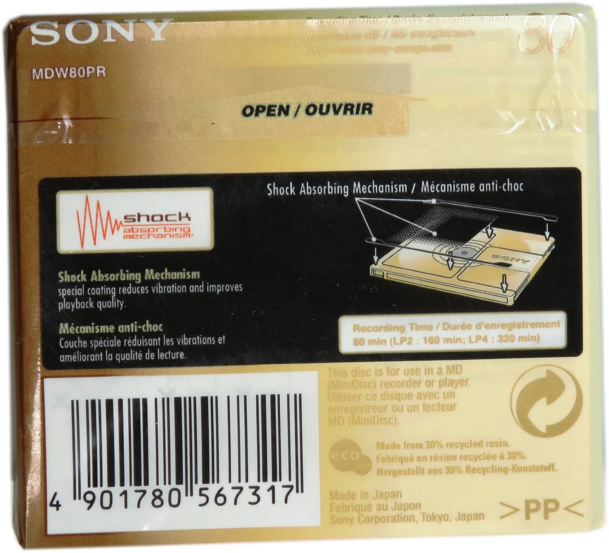 Sony Minidisc 80 Recordable MD - afbeelding 6 van 6