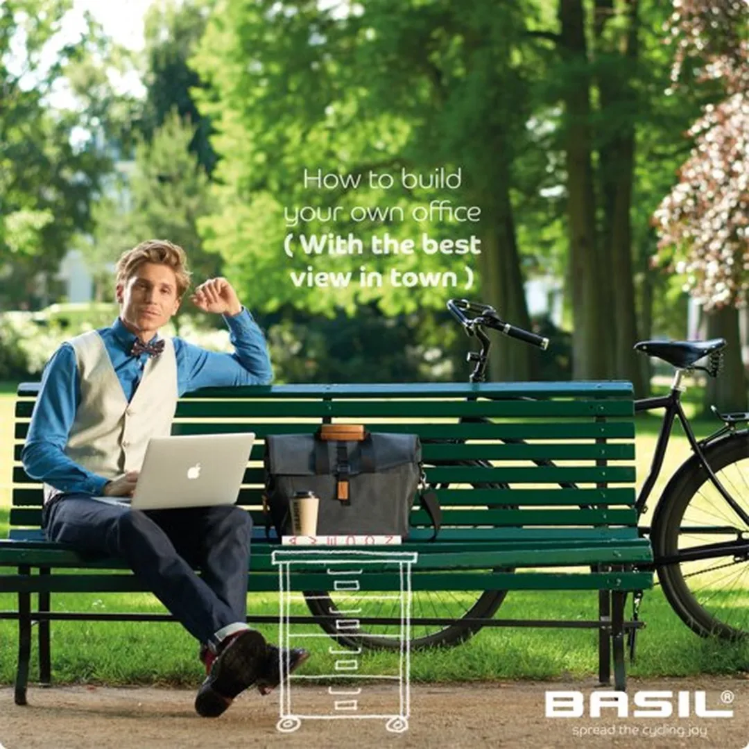 Basil Urban Dry Business Fietstas 20L - Grijs