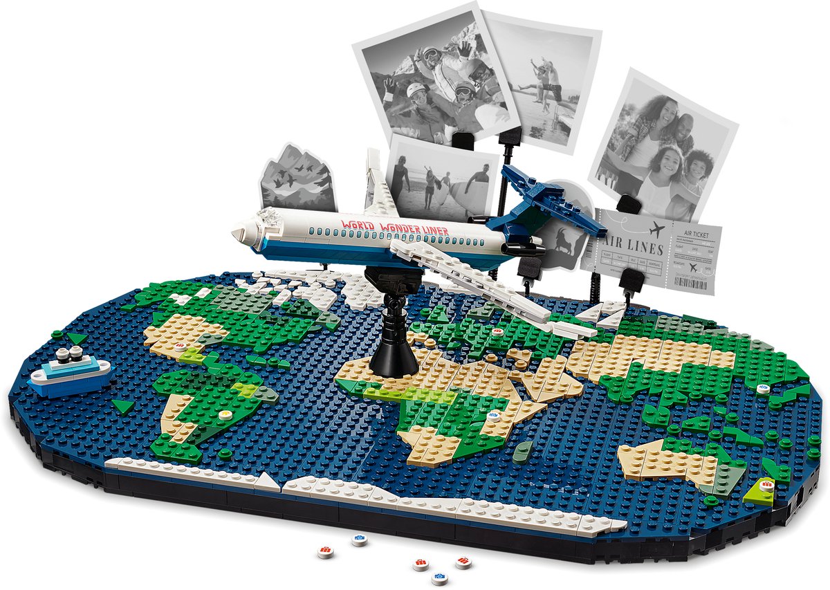 LEGO Vakantieherinneringen bouwset met wereldkaart - 41838