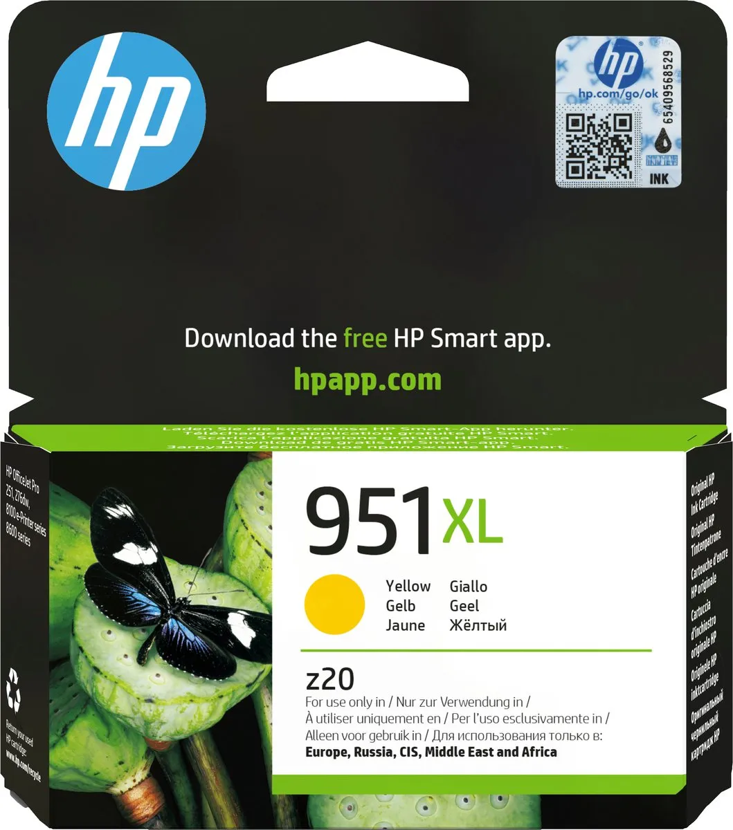 HP 951XL Geel Inktcartridge - 1500 Pagina's